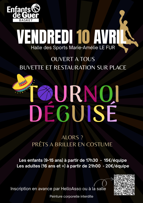 TOURNOI DEGUISE - Vendredi 10/04/26